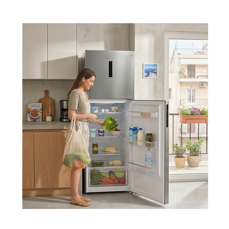 ΨΥΓΕΙΟ ΔΙΠΟΡΤΟ DAVOLINE FSRX 415E NF IX (Total No Frost) (70cm) - Image 6