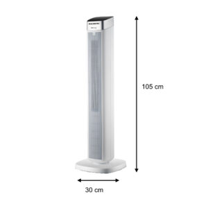 Ανεμιστήρας Πύργος Hausberg HB-5953AB Λευκός 105cm - 55W με Διαχύτη Αρώματος