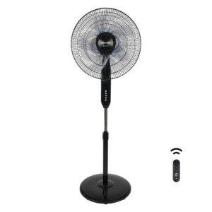 Ανεμιστήρας Επιδαπέδιος Telemax DC12 Μαύρος 40cm - 30W DC Μοτέρ & Διπλή Φτερωτή ( FS40-DC12 )