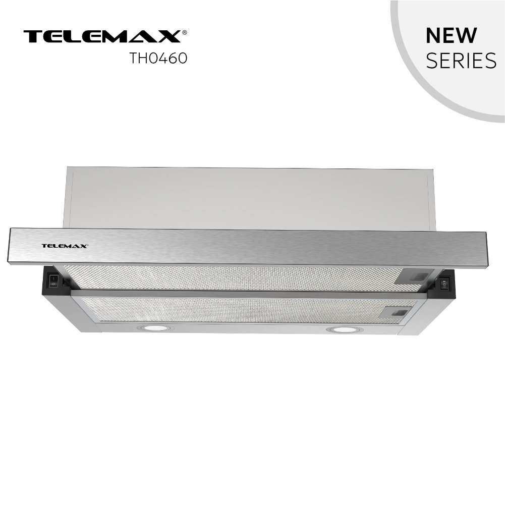 Απορροφητήρας Κουζίνας Συρόμενος 60cm Telemax TH0460 Inox