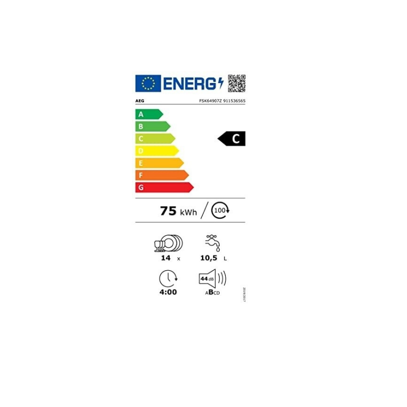 ΠΛΥΝΤΗΡΙΟ ΠΙΑΤΩΝ ΕΝΤΟΙΧΙΖΟΜΕΝΟ AEG FSK64907Z SatelliteClean 6000 - Image 13