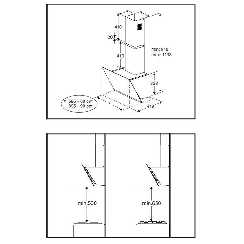 ΑΠΟΡΡΟΦΗΤΗΡΑΣ ΚΑΜΙΝΙ BEKO BHCA96641BFBHS (90cm) - Image 9