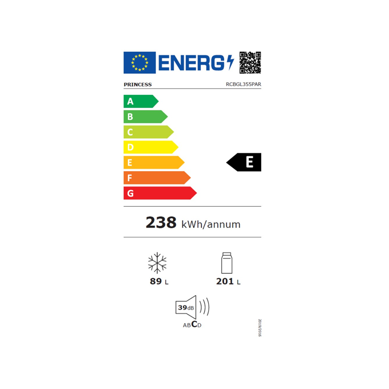 ΨΥΓΕΙΟΚΑΤΑΨΥΚΤΗΣ PRINCESS RCBGL355PAR (60cm) - Image 3