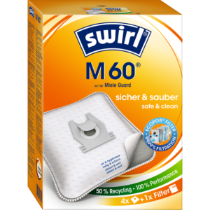ΣΑΚΟΥΛΕΣ ΣΚΟΥΠΑΣ SWIRL M60/4 ECOPOR ΣΥΜΒΑΤΗ MIELE