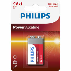 ΜΠΑΤΑΡΙΕΣ Philips POWER ALKALINE 9V (6LR61P1B) 1τμχ