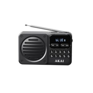 Alternative view of ΡΑΔΙΟΦΩΝΟ MINI Akai APR-300BK Bluetooth RETRO ΜΑΥΡΟ