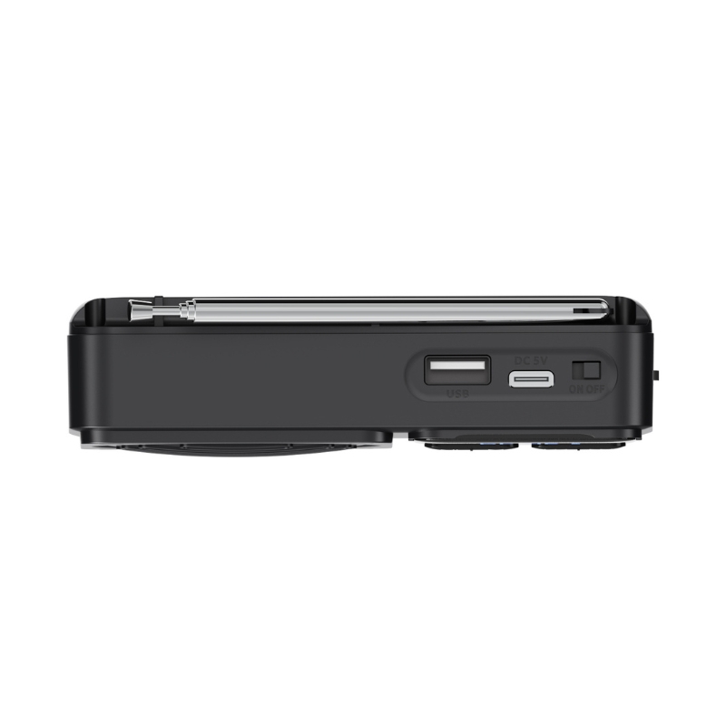 ΡΑΔΙΟΦΩΝΟ MINI Akai APR-300BK Bluetooth RETRO ΜΑΥΡΟ - Image 4