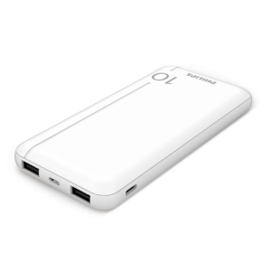 Alternative view of POWER BANK Philips DLP1810CW/GRS 10000 mAh, SLIM, WHITE