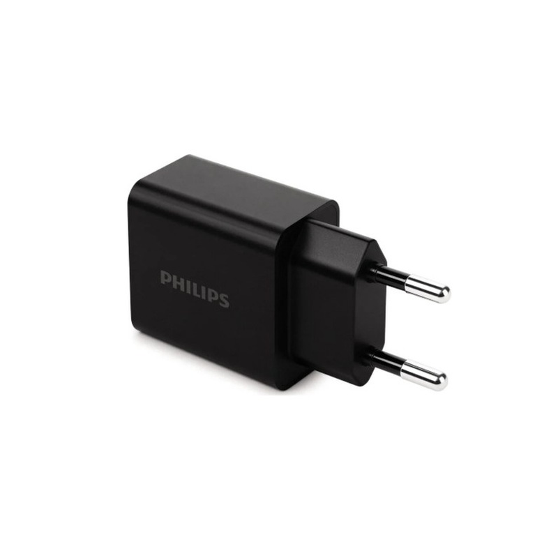ΦΟΡΤΙΣΤΗΣ ΠΡΙΖΑΣ PHILIPS DLP4325AB/GRS USB-A/USB-C 20W ΜΑΥΡΟΣ - Image 2
