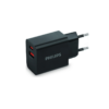 ΦΟΡΤΙΣΤΗΣ ΠΡΙΖΑΣ PHILIPS DLP4325AB/GRS USB-A/USB-C 20W ΜΑΥΡΟΣ