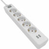 ΠΟΛΥΜΠΡΙΖΟ PHILIPS SPN3052W/GRS, 5 ΘΕΣΕΩΝ ΜΕ 2 USB 1,5m - ΛΕΥΚΟ