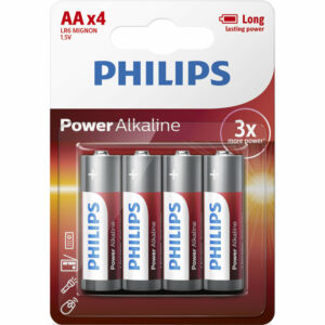 ΜΠΑΤΑΡΙΕΣ Philips POWER ALKALINE AA (LR6P4B) 4τμχ