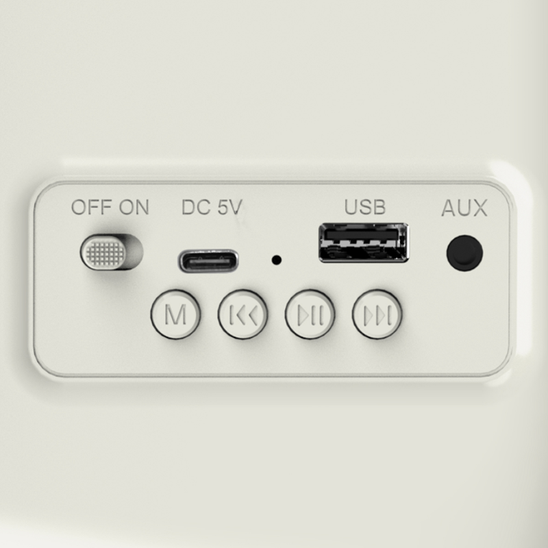 ΡΑΔΙΟΦΩΝΟ HAEGER RB-CRE.003A Bluetooth RETRO CREAM - Image 3