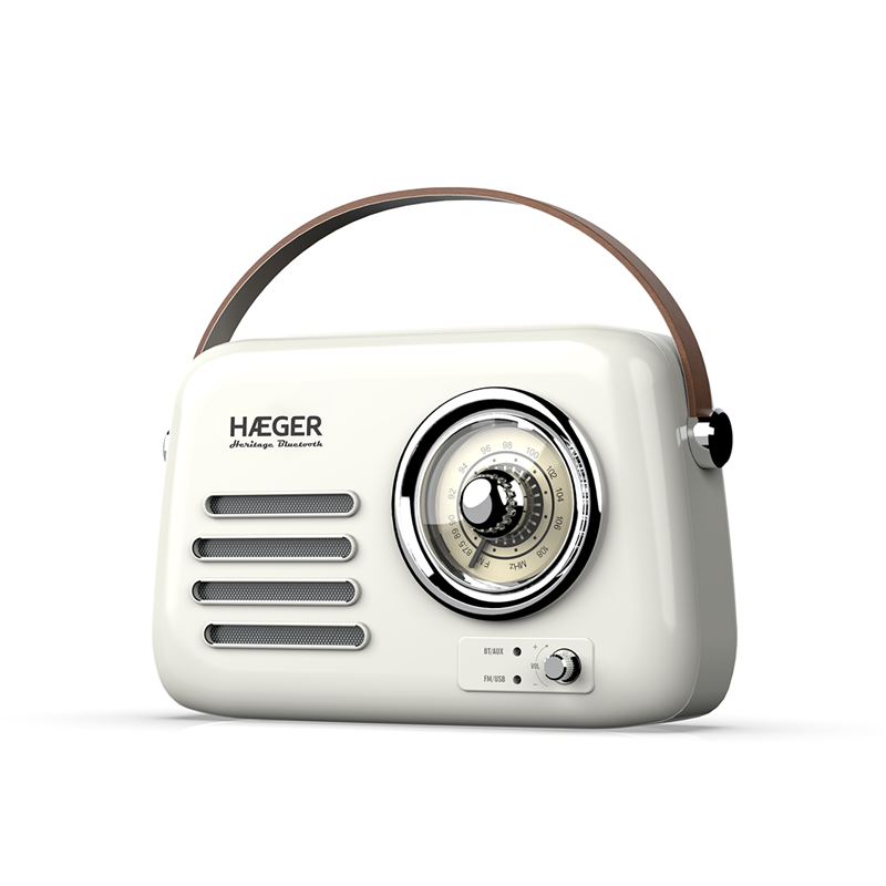 ΡΑΔΙΟΦΩΝΟ HAEGER RB-CRE.003A Bluetooth RETRO CREAM